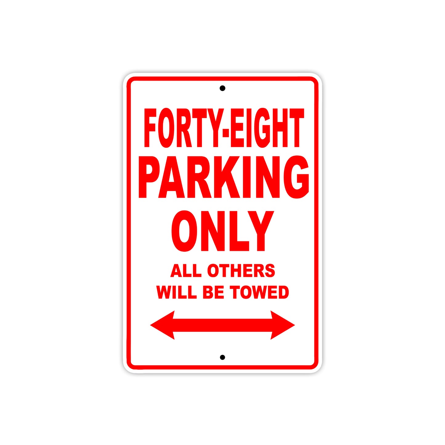 Harley Davidson Forty Eight Parking Only All Others Will Be Towed Aluminum Decor Garage Sign