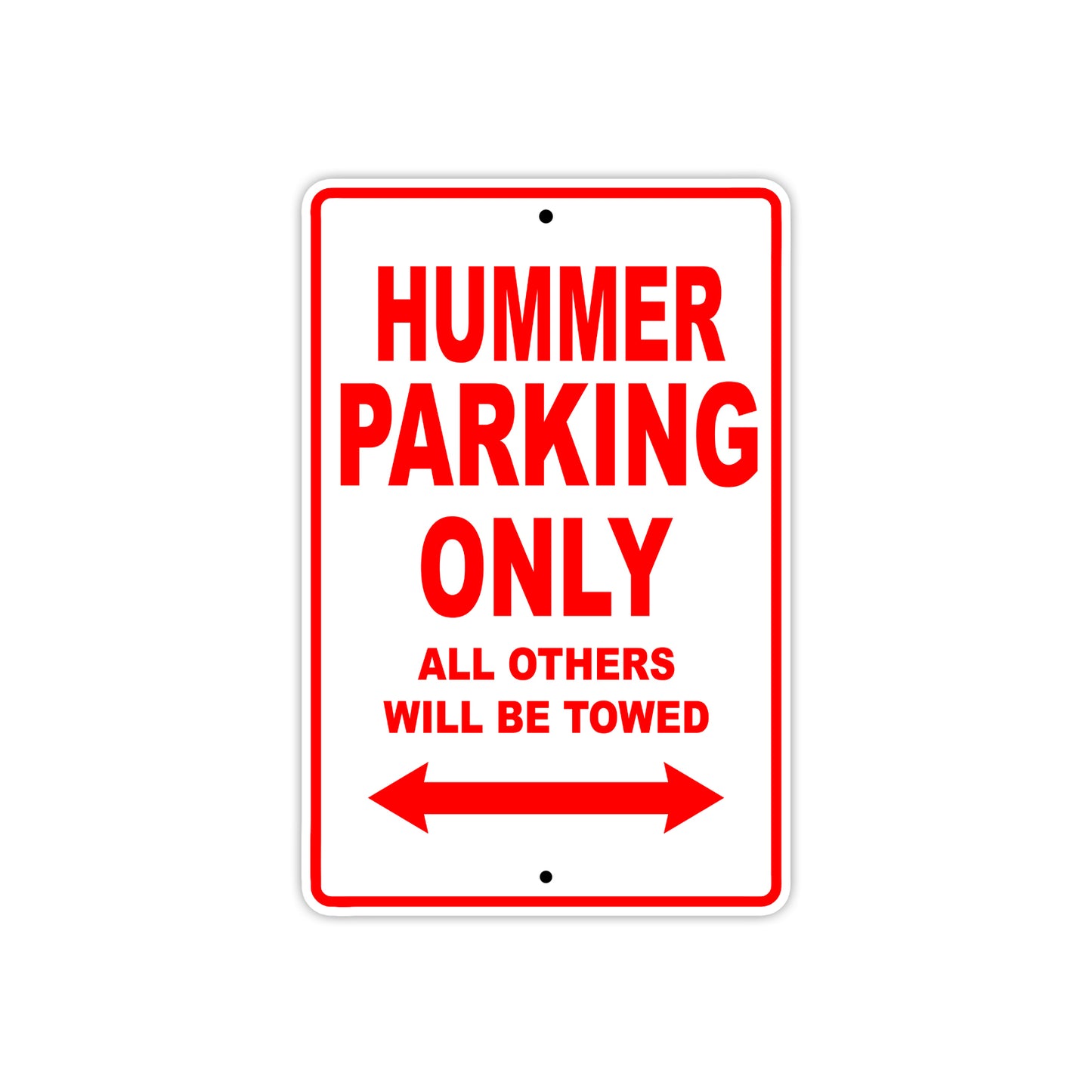Harley Davidson Hummer Parking Only All Others Will Be Towed Aluminum Decor Garage Sign