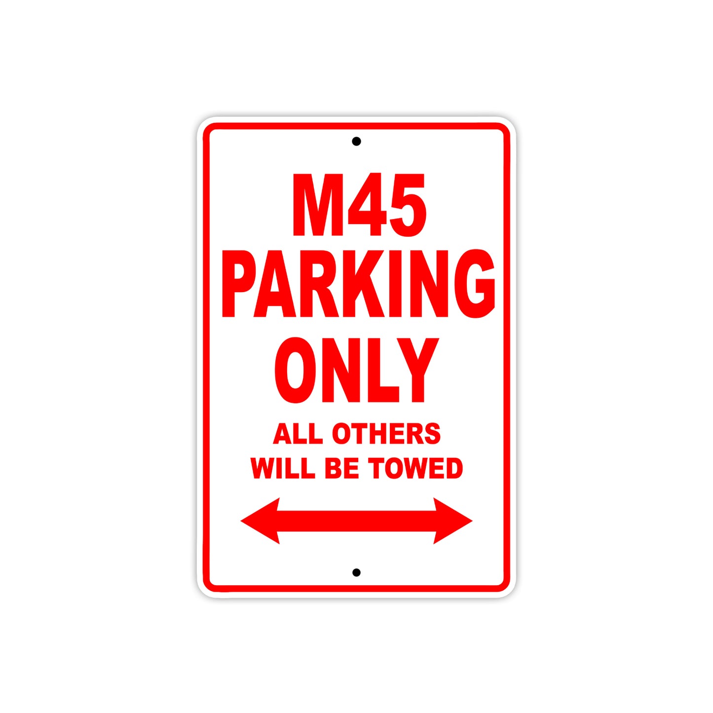 Harley Davidson M45 Parking Only All Others Will Be Towed Aluminum Decor Garage Sign
