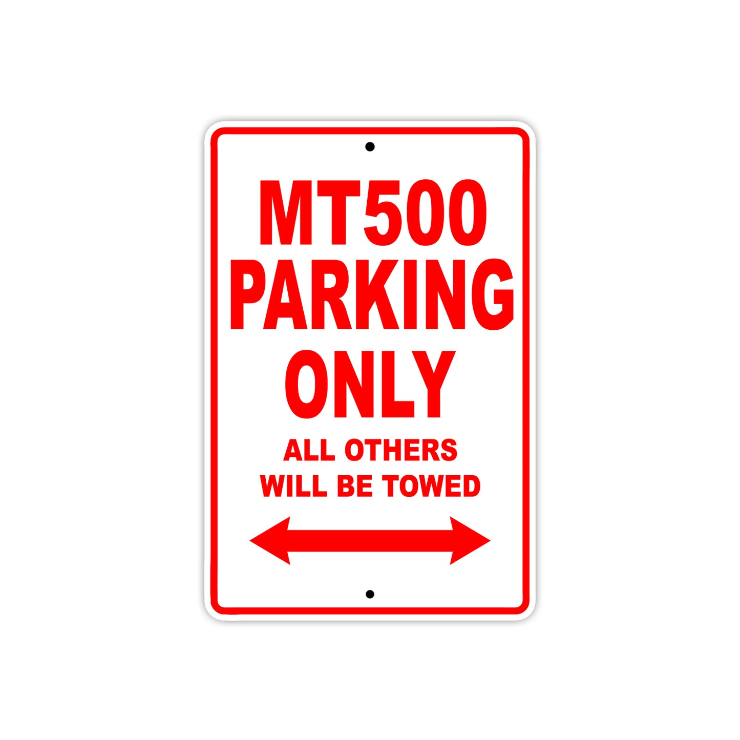 Harley Davidson MT 500 Parking Only All Others Will Be Towed Aluminum Decor Garage Sign