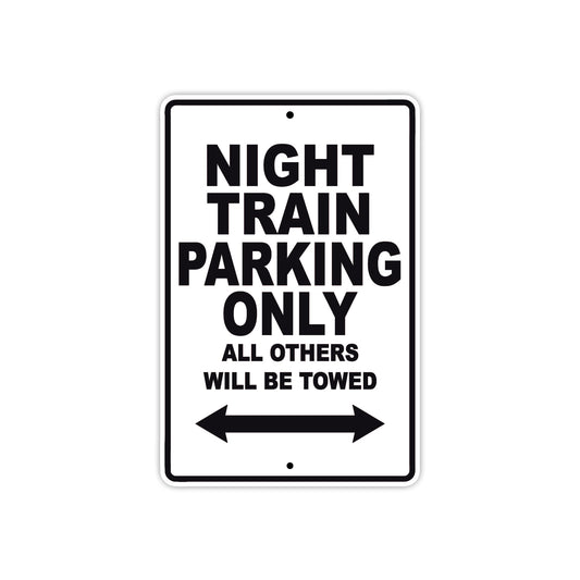 Harley Davidson Night Train Parking Only All Others Will Be Towed Aluminum Decor Garage Sign