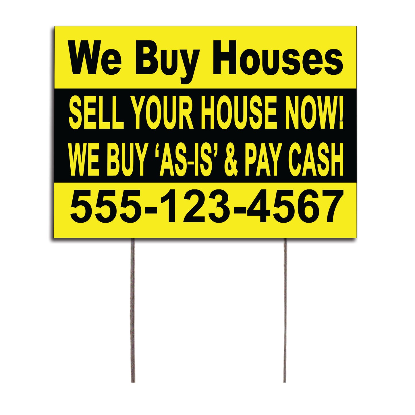 We Buy Houses Sell Your House Customized Yard Sign