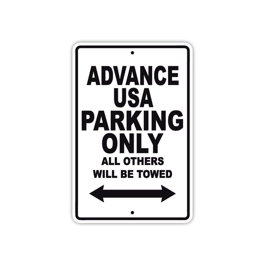 Advance USA Parking Only All Others Will Be Towed Sea Ocean Beach Lake Boat Aluminum Metal Sign Plate