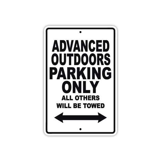 Advanced Outdoors Parking Only All Others Will Be Towed Sea Ocean Beach Lake Boat Aluminum Metal Sign Plate