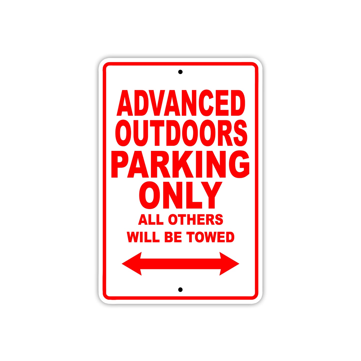 Advanced Outdoors Parking Only All Others Will Be Towed Sea Ocean Beach Lake Boat Aluminum Metal Sign Plate