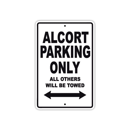 Alcort Parking Only All Others Will Be Towed Sea Ocean Beach Lake Boat Aluminum Metal Sign Plate