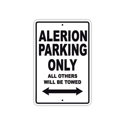 Alerion Parking Only All Others Will Be Towed Sea Ocean Beach Lake Boat Aluminum Metal Sign Plate