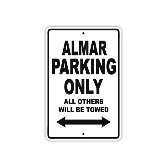 Almar Parking Only All Others Will Be Towed Sea Ocean Beach Lake Boat Aluminum Metal Sign Plate