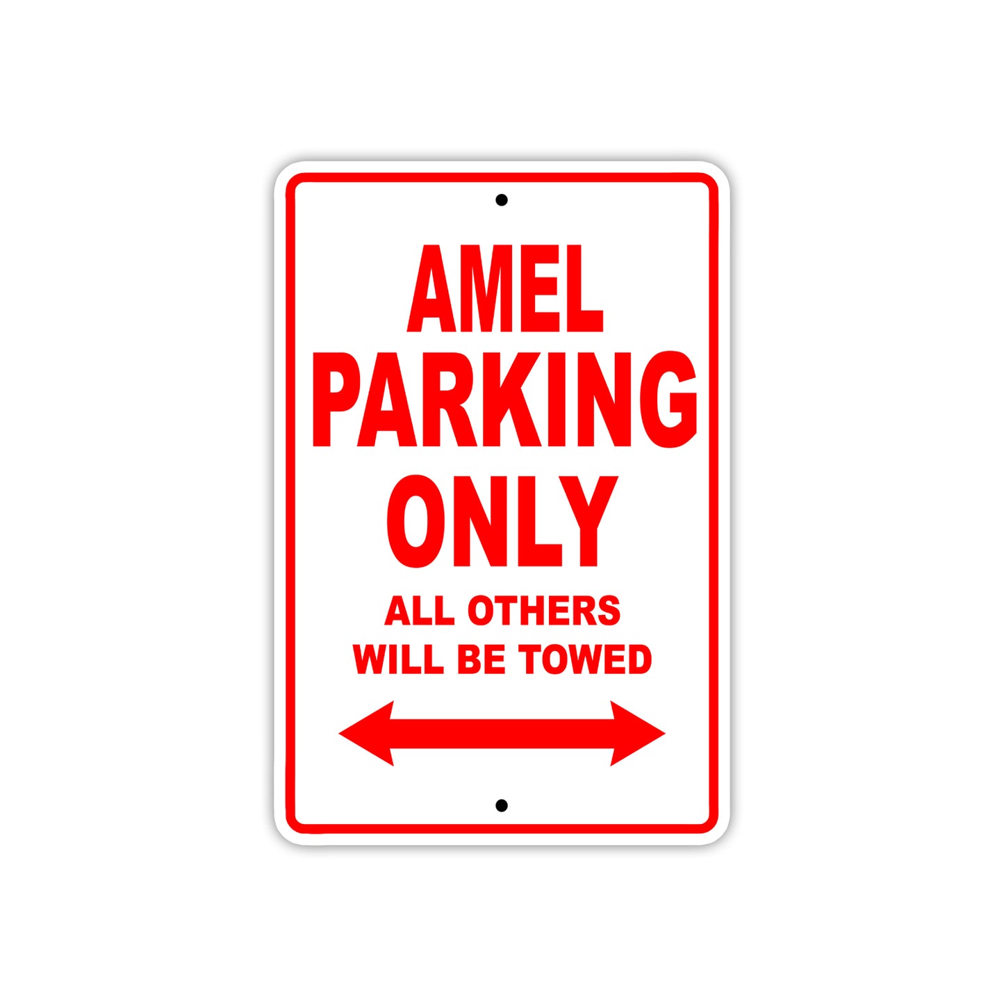Amel Parking Only All Others Will Be Towed Sea Ocean Beach Lake Boat Aluminum Metal Sign Plate