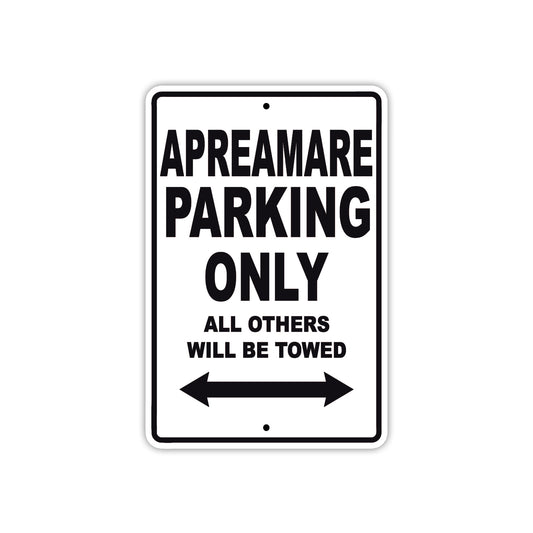 Apreamare Parking Only All Others Will Be Towed Sea Ocean Beach Lake Boat Aluminum Metal Sign Plate