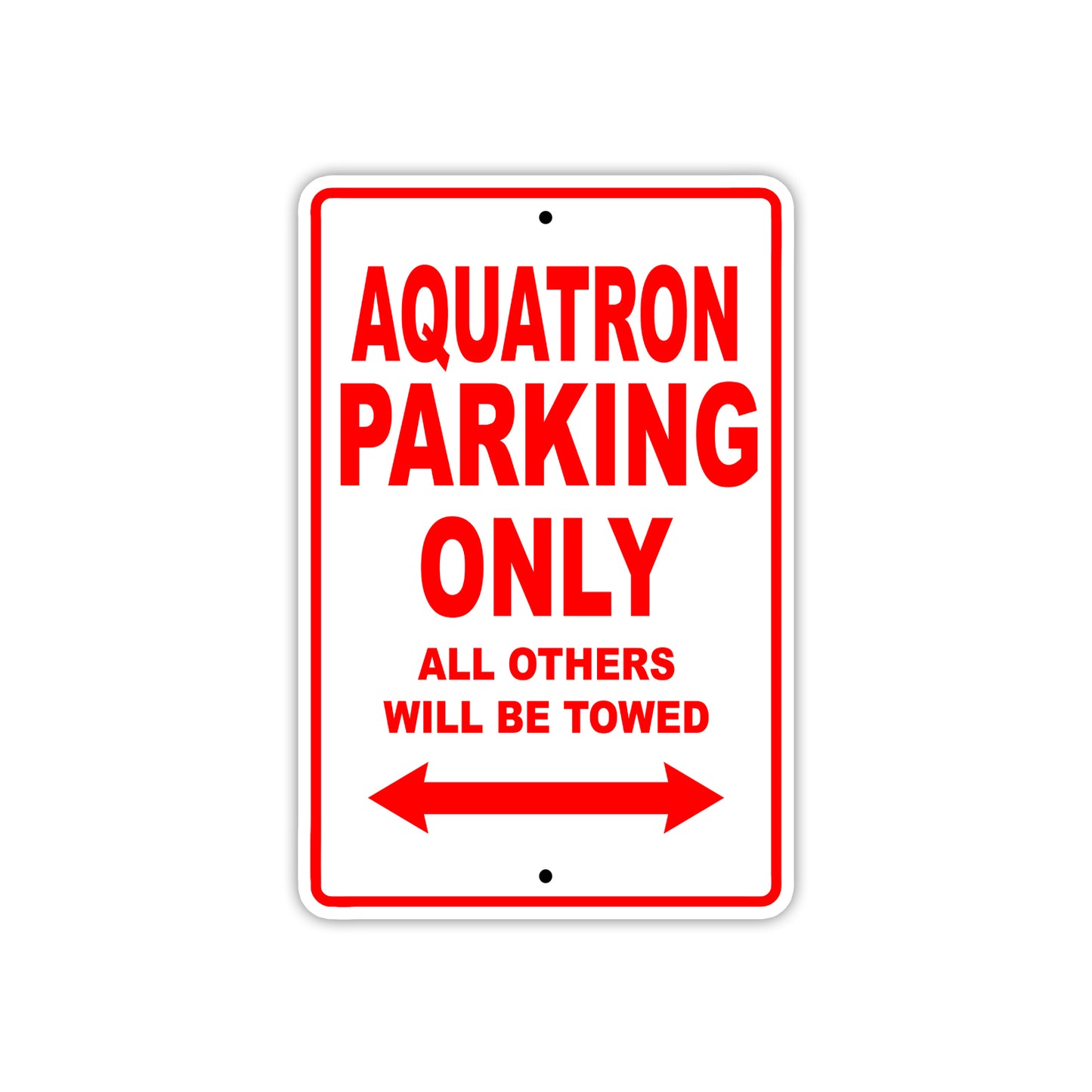 Aquatron Parking Only All Others Will Be Towed Sea Ocean Beach Lake Boat Aluminum Metal Sign Plate