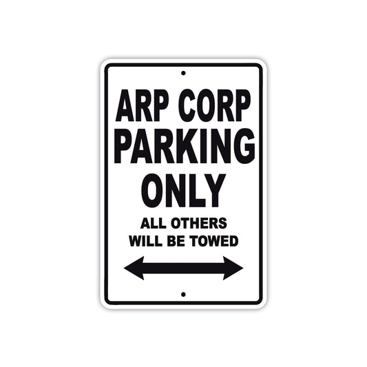 Arp Corp Parking Only All Others Will Be Towed Sea Ocean Beach Lake Boat Aluminum Metal Sign Plate