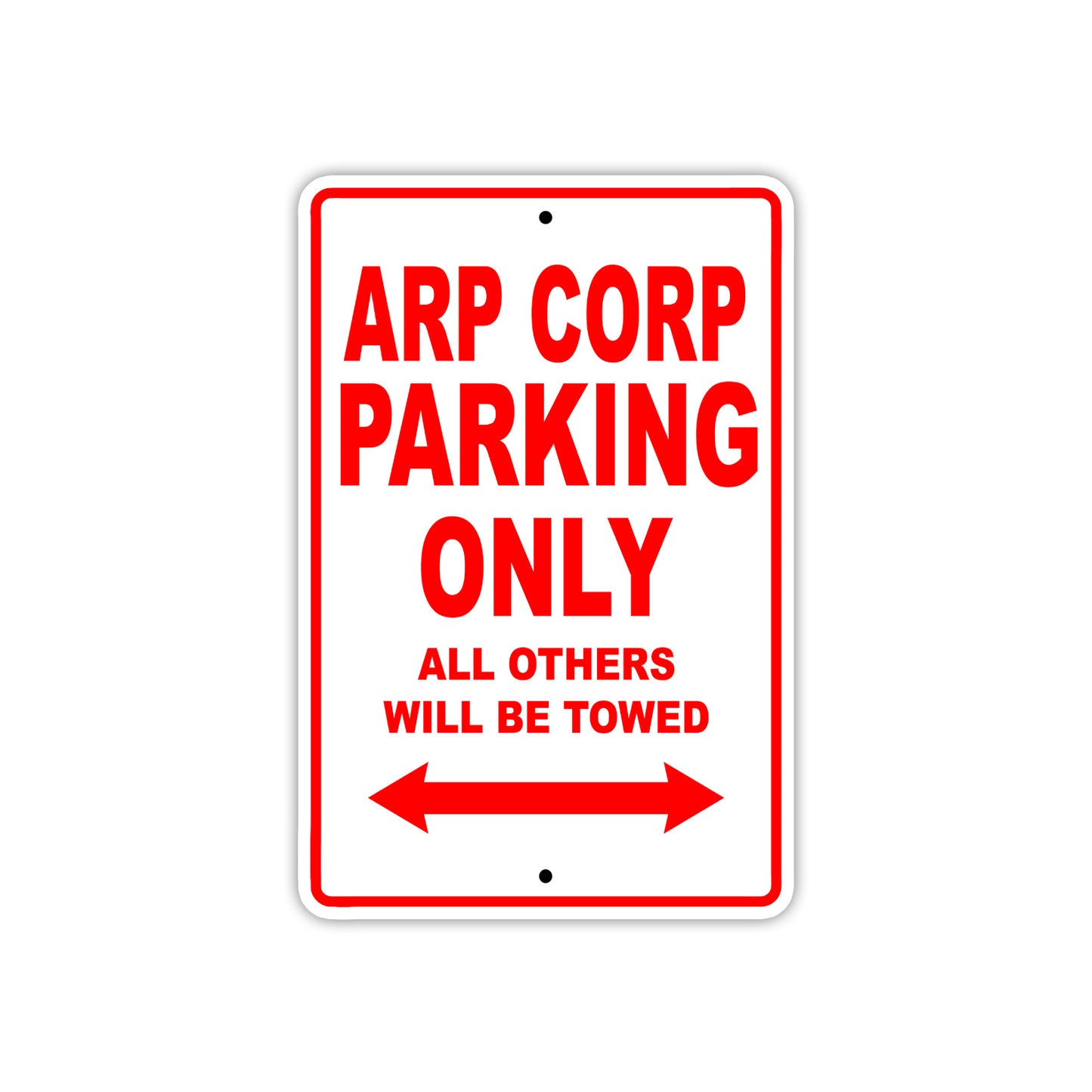 Arp Corp Parking Only All Others Will Be Towed Sea Ocean Beach Lake Boat Aluminum Metal Sign Plate
