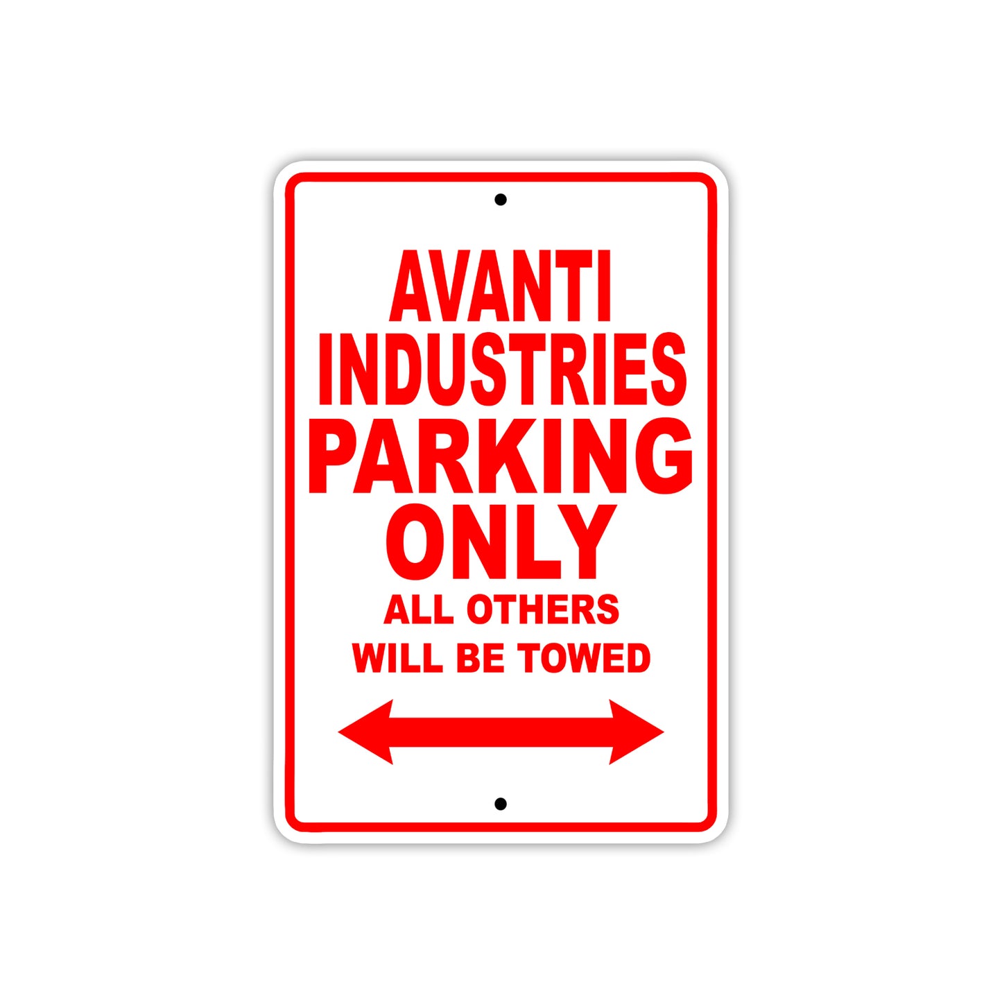 Avanti Parking Only All Others Will Be Towed Sea Ocean Beach Lake Boat Aluminum Metal Sign Plate