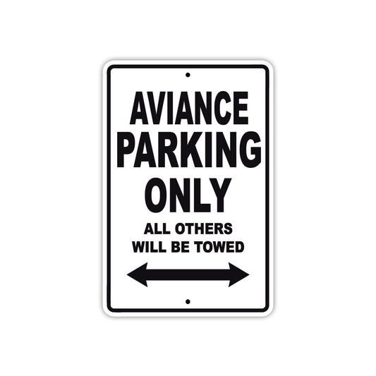 Aviance Parking Only All Others Will Be Towed Sea Ocean Beach Lake Boat Aluminum Metal Sign Plate