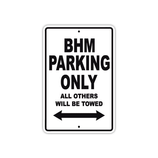 BHM Parking Only All Others Will Be Towed Sea Ocean Beach Lake Boat Aluminum Metal Sign Plate