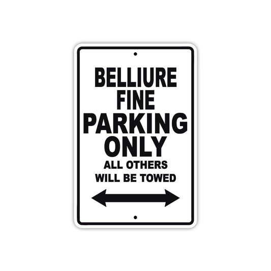 Bulliure Fine Parking Only All Others Will Be Towed Sea Ocean Beach Lake Boat Aluminum Metal Sign Plate