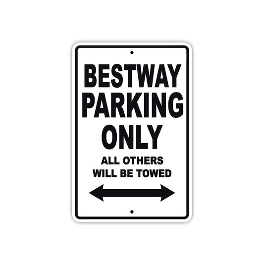 Bestway Parking Only All Others Will Be Towed Sea Ocean Beach Lake Boat Aluminum Metal Sign Plate
