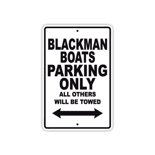 Black Man Boats Parking Only All Others Will Be Towed Sea Ocean Beach Lake Boat Aluminum Metal Sign Plate