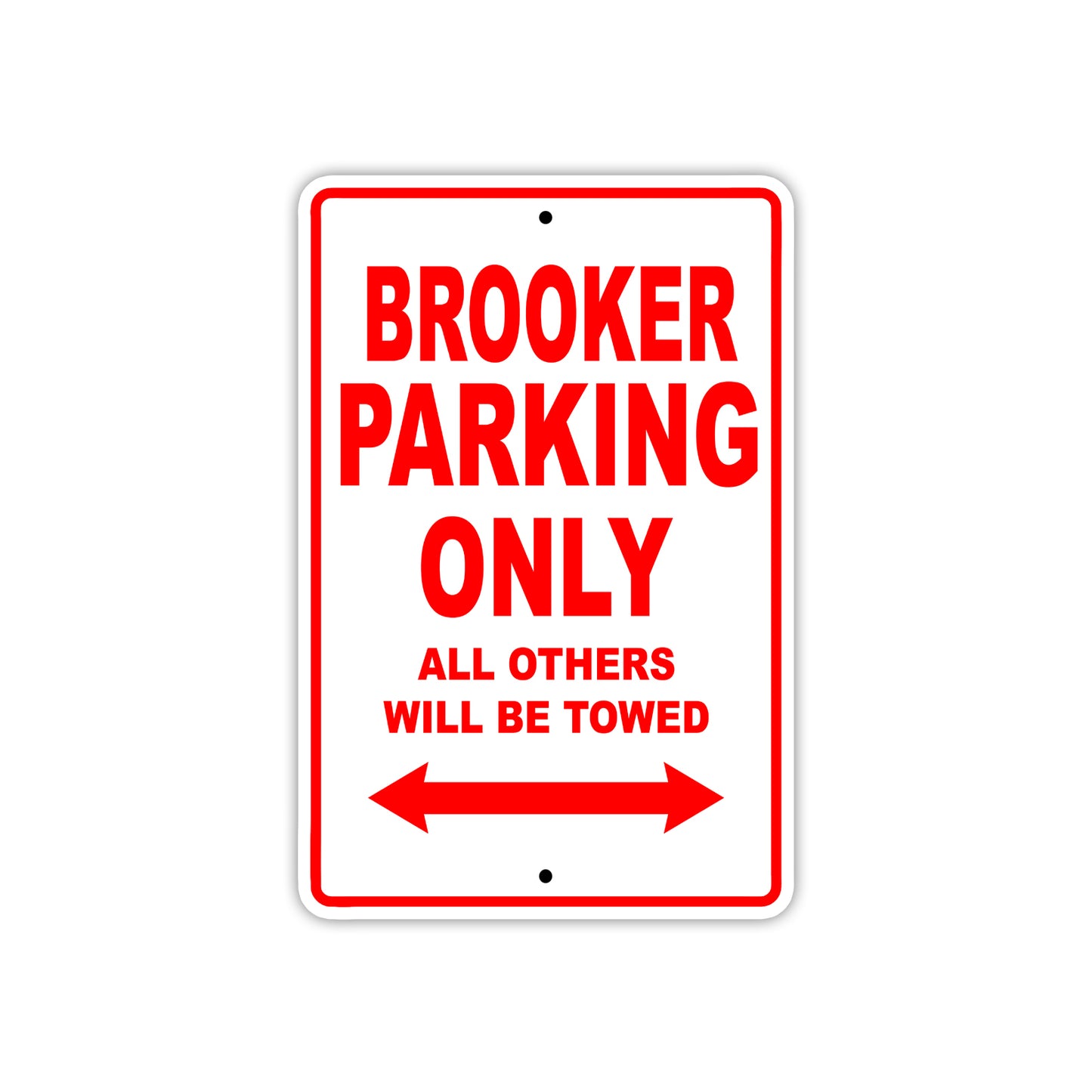 Brooker Boats Parking Only All Others Will Be Towed Sea Ocean Beach Lake Boat Aluminum Metal Sign Plate