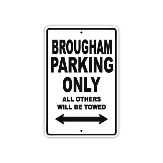 Brougham Boats Parking Only All Others Will Be Towed Sea Ocean Beach Lake Boat Aluminum Metal Sign Plate