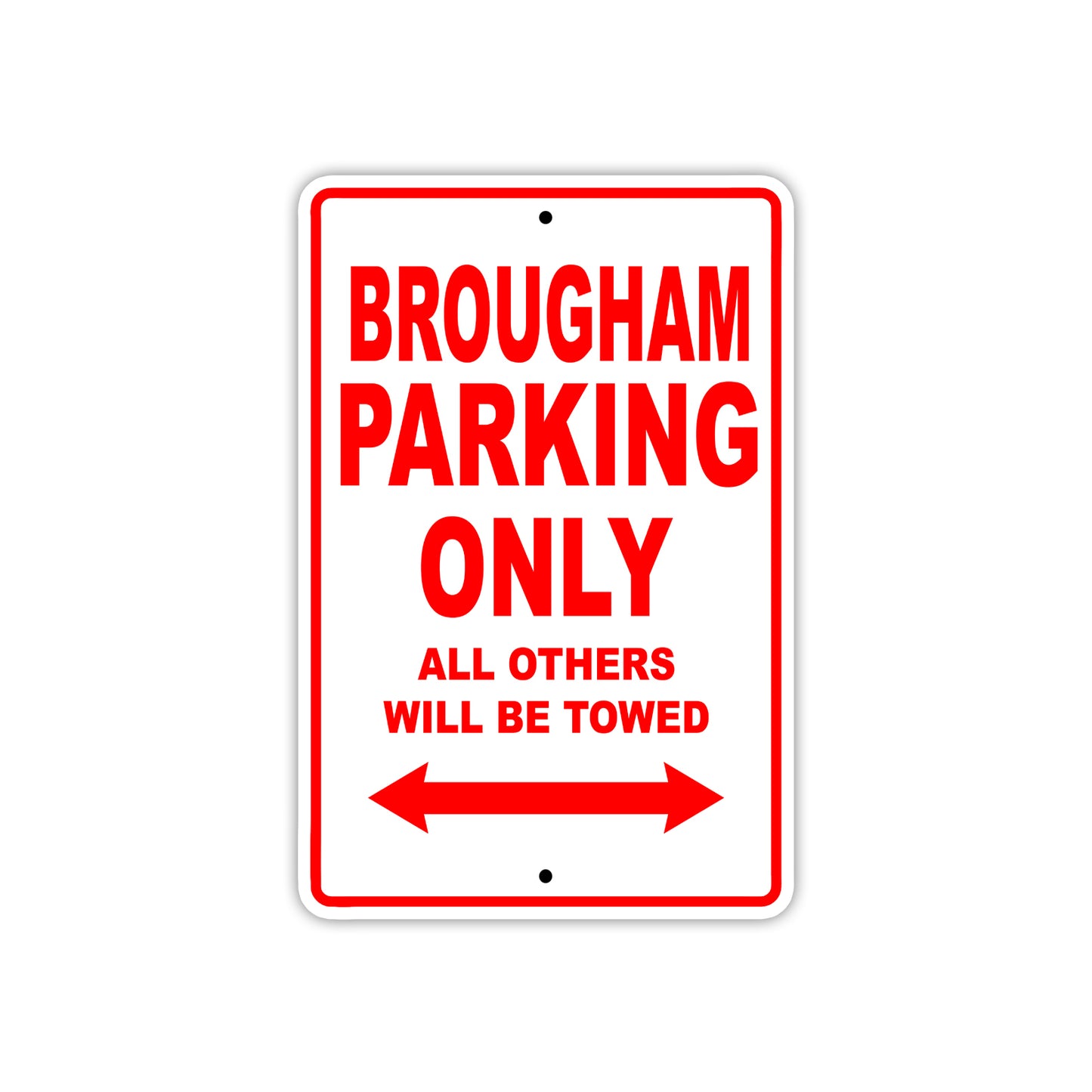 Brougham Boats Parking Only All Others Will Be Towed Sea Ocean Beach Lake Boat Aluminum Metal Sign Plate