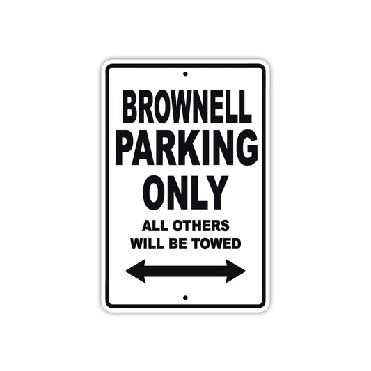 Brownell Boats Parking Only All Others Will Be Towed Sea Ocean Beach Lake Boat Aluminum Metal Sign Plate