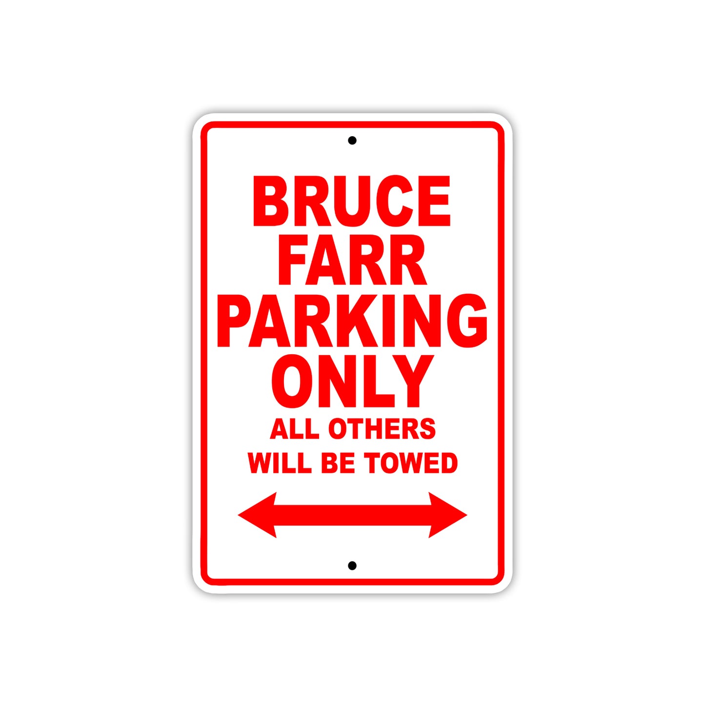 Bruce Farr Boats Parking Only All Others Will Be Towed Sea Ocean Beach Lake Boat Aluminum Metal Sign Plate