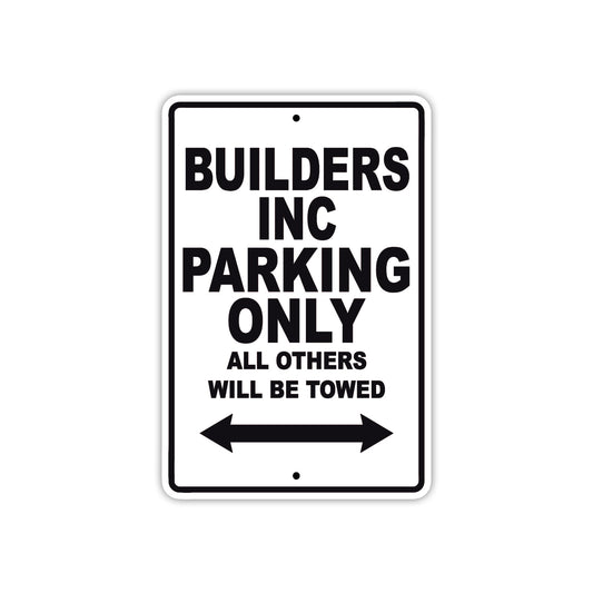 Builders Boats Parking Only All Others Will Be Towed Sea Ocean Beach Lake Boat Aluminum Metal Sign Plate