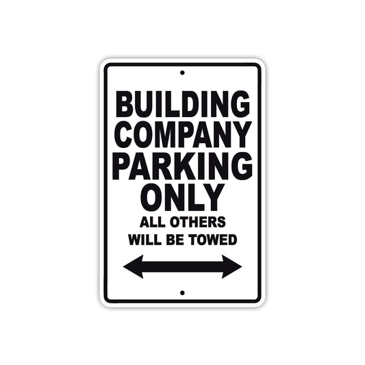 Building Company Boats Parking Only All Others Will Be Towed Sea Ocean Beach Lake Boat Aluminum Metal Sign Plate