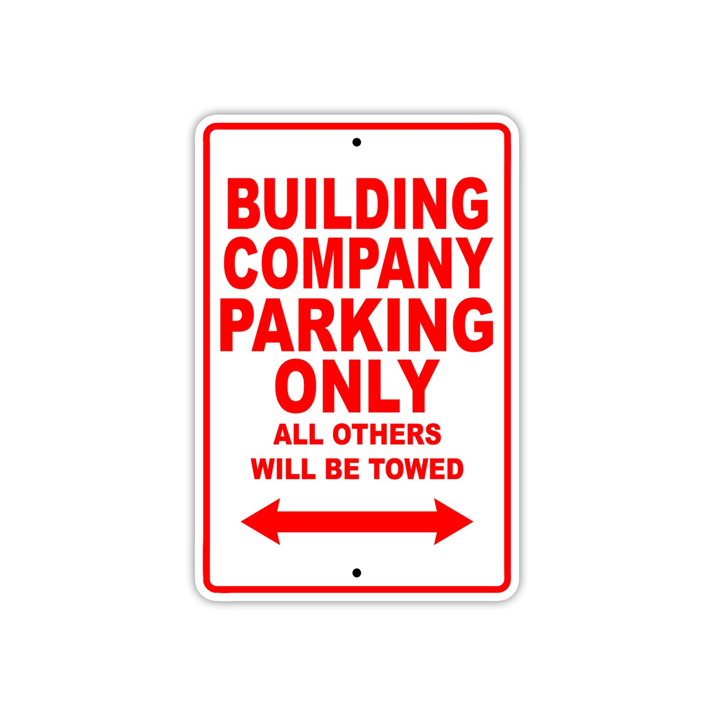 Building Company Boats Parking Only All Others Will Be Towed Sea Ocean Beach Lake Boat Aluminum Metal Sign Plate