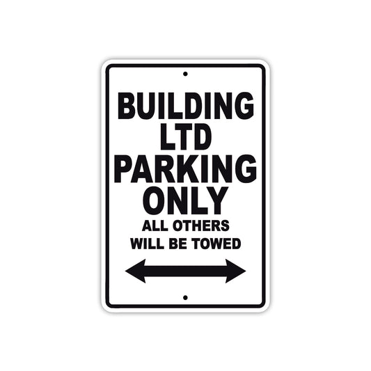 Building Ltd Boats Parking Only All Others Will Be Towed Sea Ocean Beach Lake Boat Aluminum Metal Sign Plate