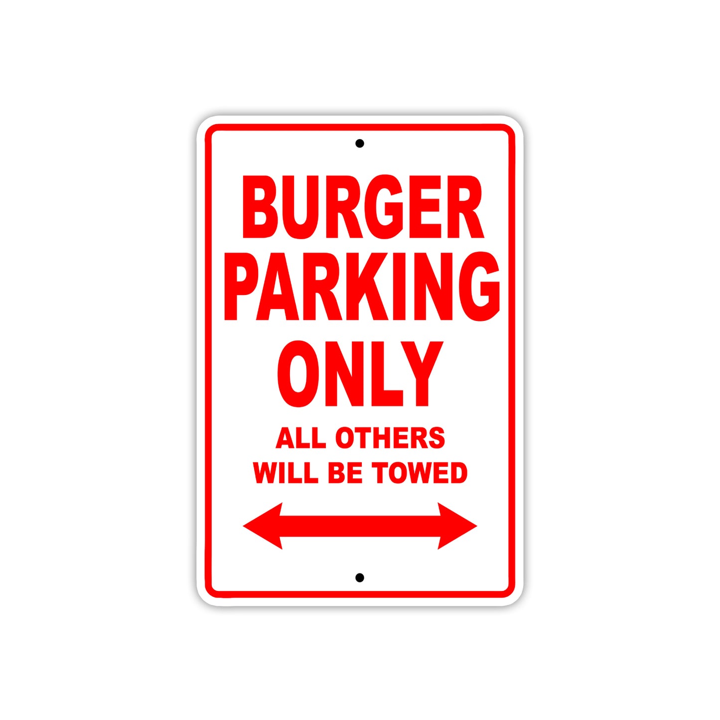 Burger Boats Parking Only All Others Will Be Towed Sea Ocean Beach Lake Boat Aluminum Metal Sign Plate