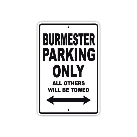 Burmester Boats Parking Only All Others Will Be Towed Sea Ocean Beach Lake Boat Aluminum Metal Sign Plate