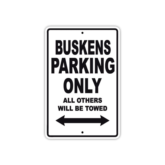 Buskens Boats Parking Only All Others Will Be Towed Sea Ocean Beach Lake Boat Aluminum Metal Sign Plate