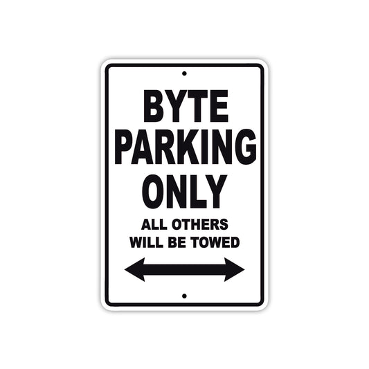 Byte Boats Parking Only All Others Will Be Towed Sea Ocean Beach Lake Boat Aluminum Metal Sign Plate