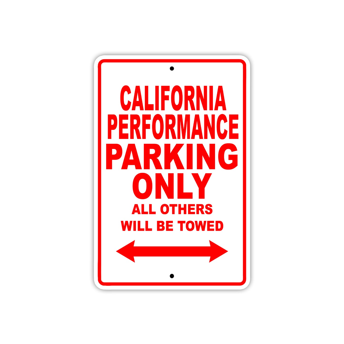 California Performance Boats Parking Only All Others Will Be Towed Sea Ocean Beach Lake Boat Aluminum Metal Sign Plate