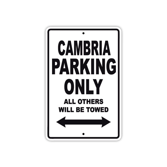 Cambria Boats Parking Only All Others Will Be Towed Sea Ocean Beach Lake Boat Aluminum Metal Sign Plate