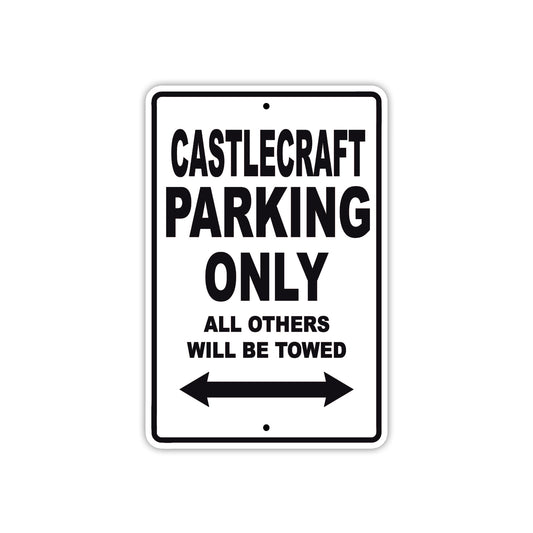 Castlecraft Boats Parking Only All Others Will Be Towed Sea Ocean Beach Lake Boat Aluminum Metal Sign Plate