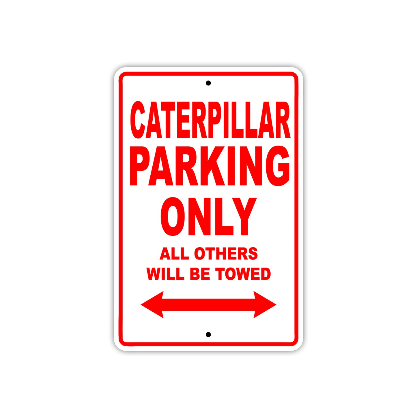 Caterpillar Boats Parking Only All Others Will Be Towed Sea Ocean Beach Lake Boat Aluminum Metal Sign Plate