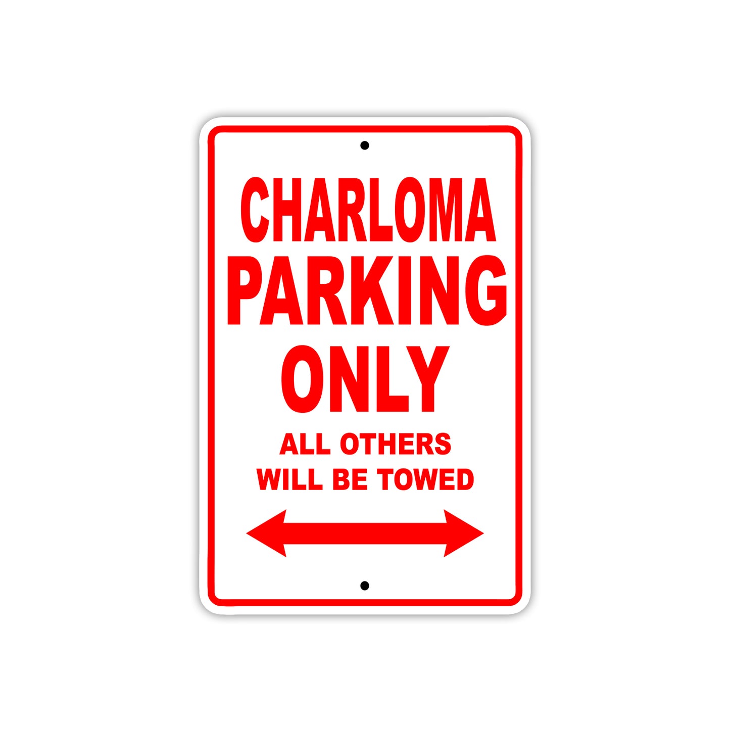 Charloma Boats Parking Only All Others Will Be Towed Sea Ocean Beach Lake Boat Aluminum Metal Sign Plate