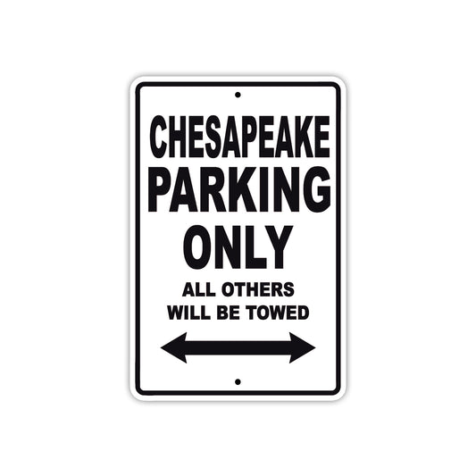 Chesapeake Boats Parking Only All Others Will Be Towed Sea Ocean Beach Lake Boat Aluminum Metal Sign Plate