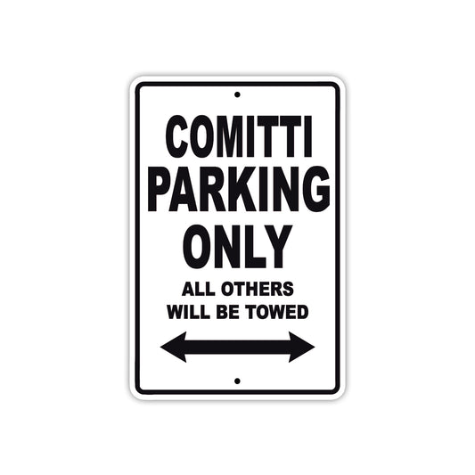 Comitti Boats Parking Only All Others Will Be Towed Sea Ocean Beach Lake Boat Aluminum Metal Sign Plate