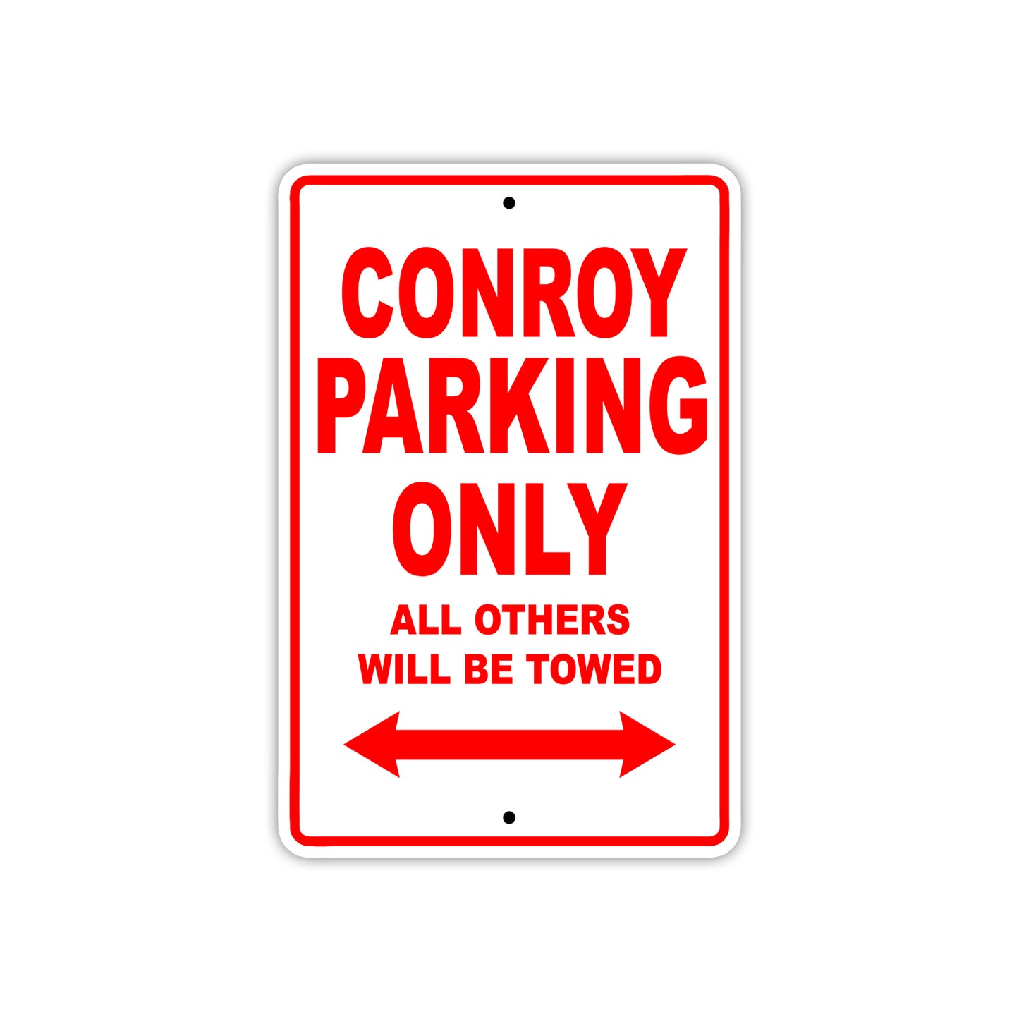 Conroy Boats Parking Only All Others Will Be Towed Sea Ocean Beach Lake Boat Aluminum Metal Sign Plate
