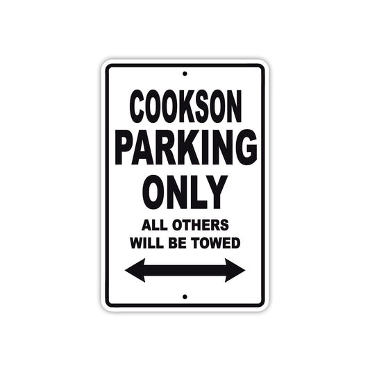 Cookson Boats Parking Only All Others Will Be Towed Sea Ocean Beach Lake Aluminum Metal Sign Plate
