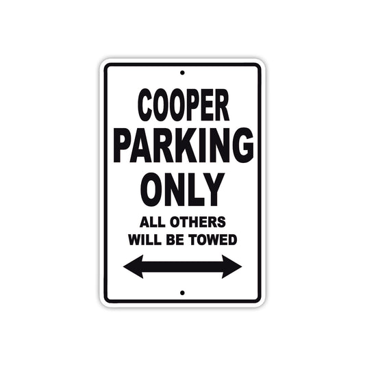Cooper Boats Parking Only All Others Will Be Towed Sea Ocean Beach Lake Aluminum Metal Sign Plate