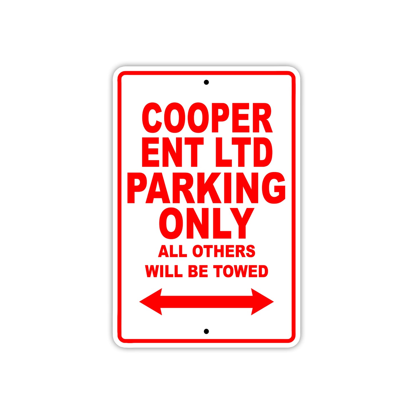 Cooper Ent Ltd Boats Parking Only All Others Will Be Towed Sea Ocean Beach Lake Aluminum Metal Sign Plate