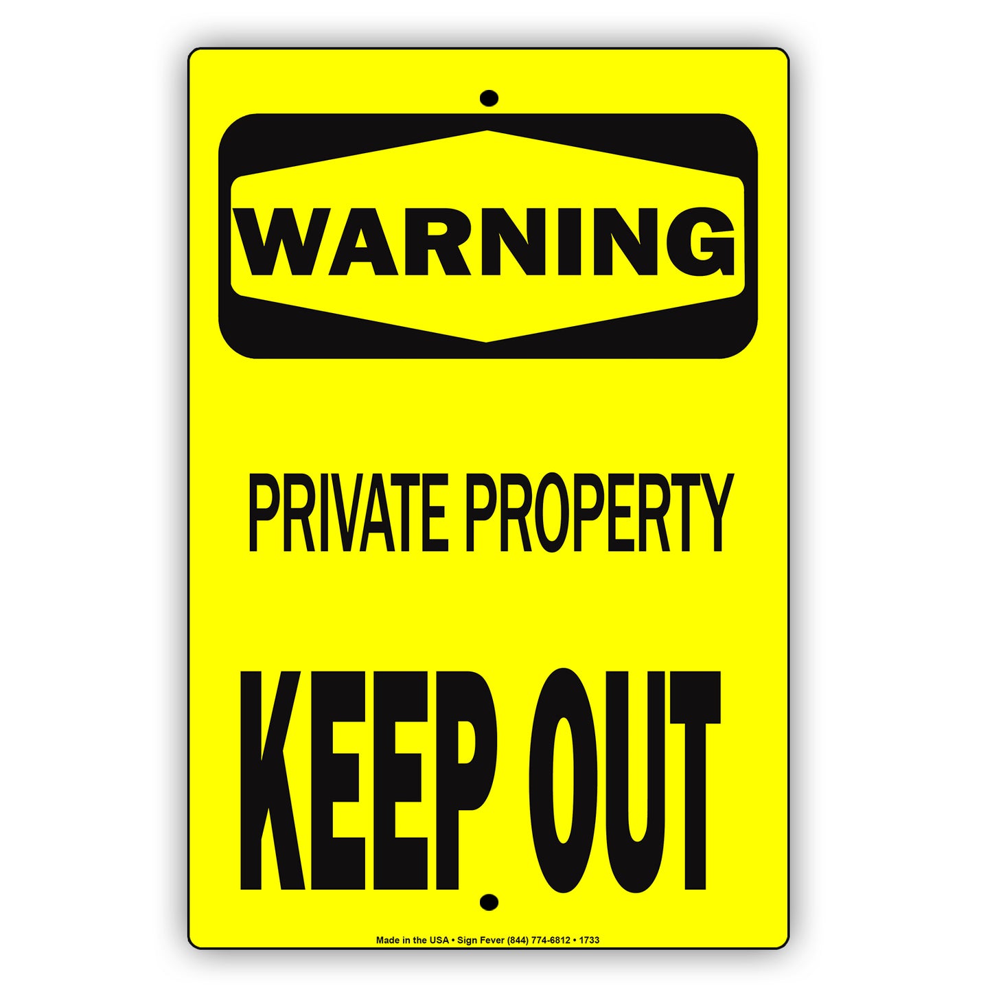 Private Property Keep Out Not Allowed Warning Restriction Surveillance Caution Notice Aluminum Metal Sign Plate