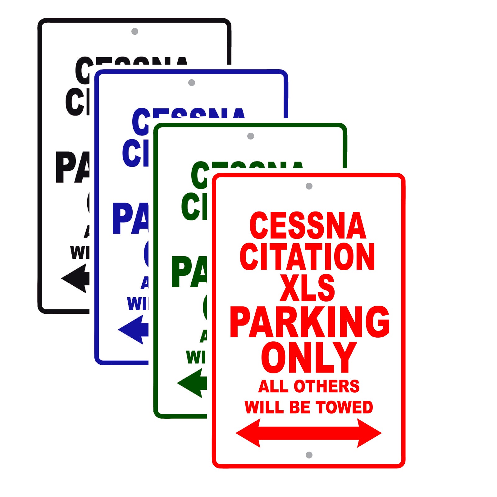 Cessna Citation Xls Parking Only All Others Will Be Towed | Aluminum ...