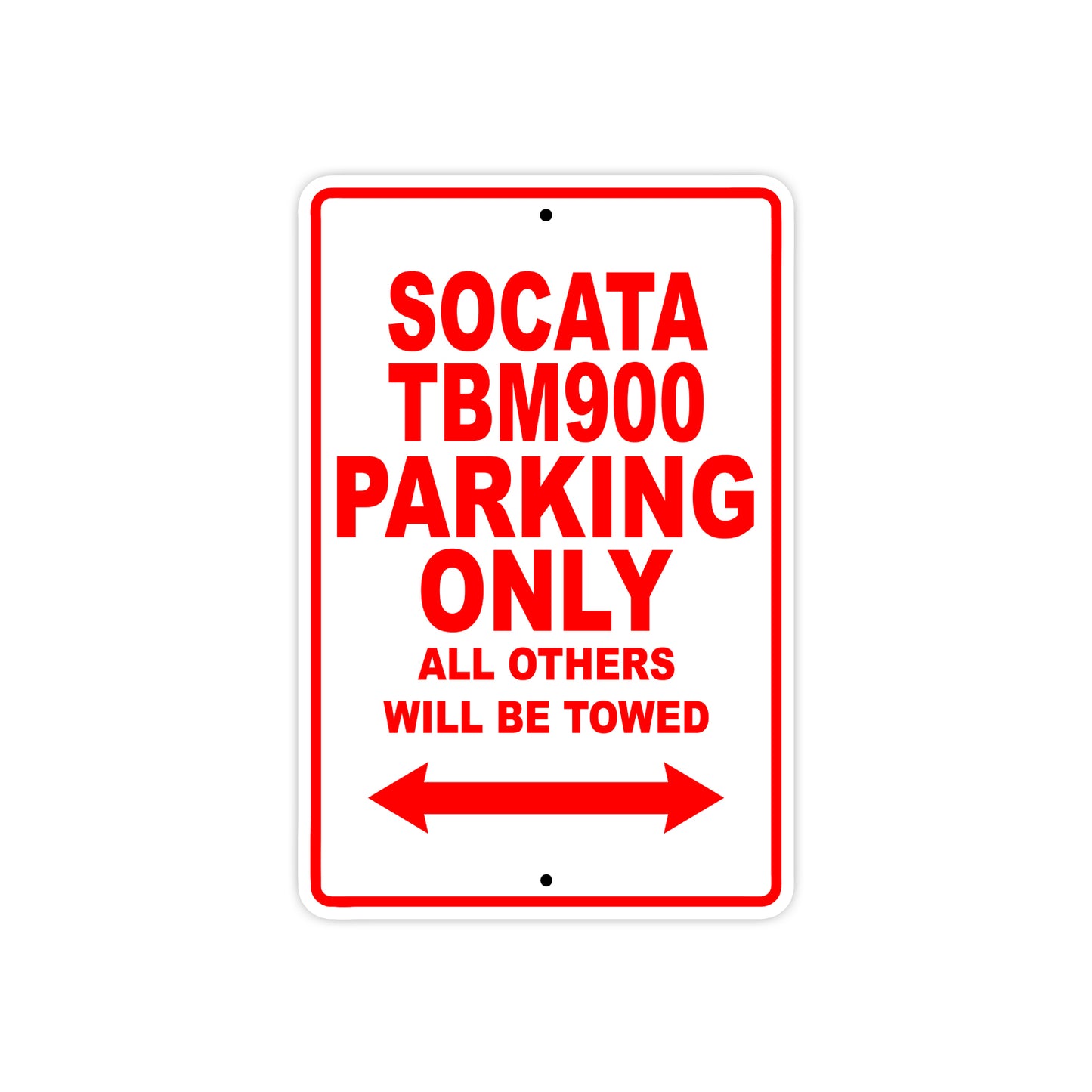 Socata Tbm900 Parking Only All Others Will Be Towed Sea Ocean Beach Luscombe Boat Aluminum Metal Sign Plate